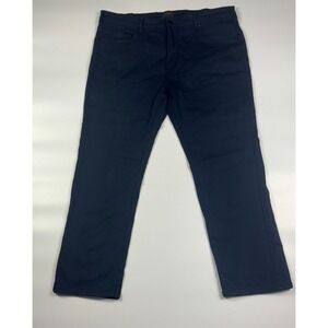 Jachs New York Workwear Pants Mens 40x30 Navy Blue Stretch Straight Leg 1529151